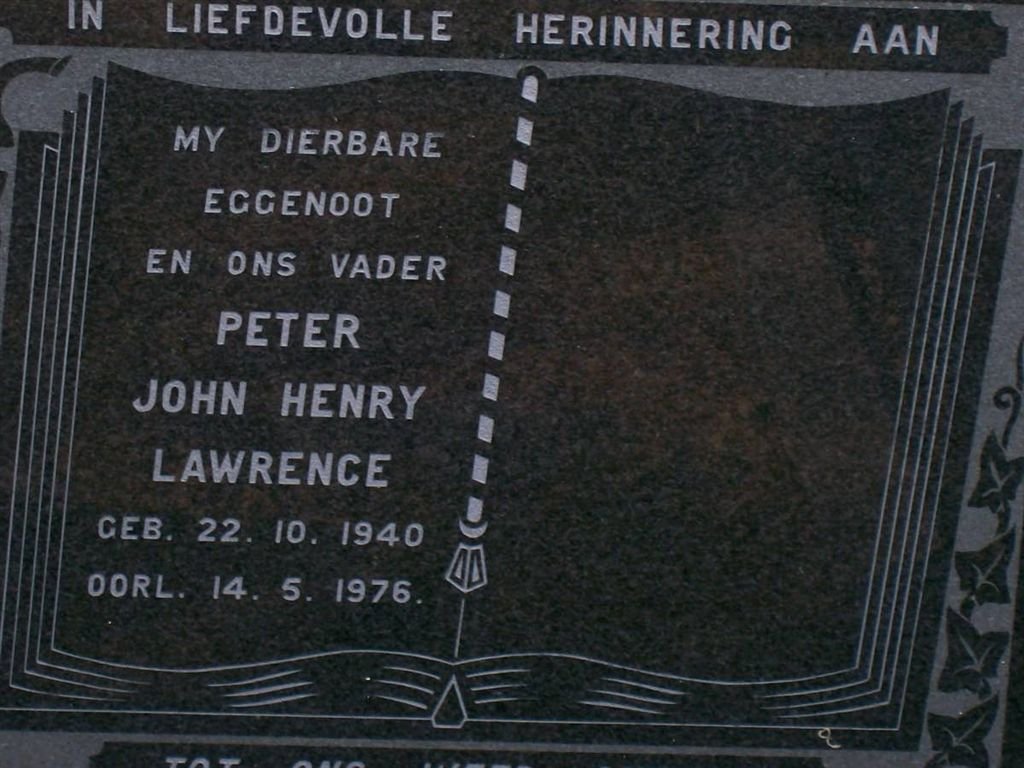 LAWRENCE John Henry 1940-1976