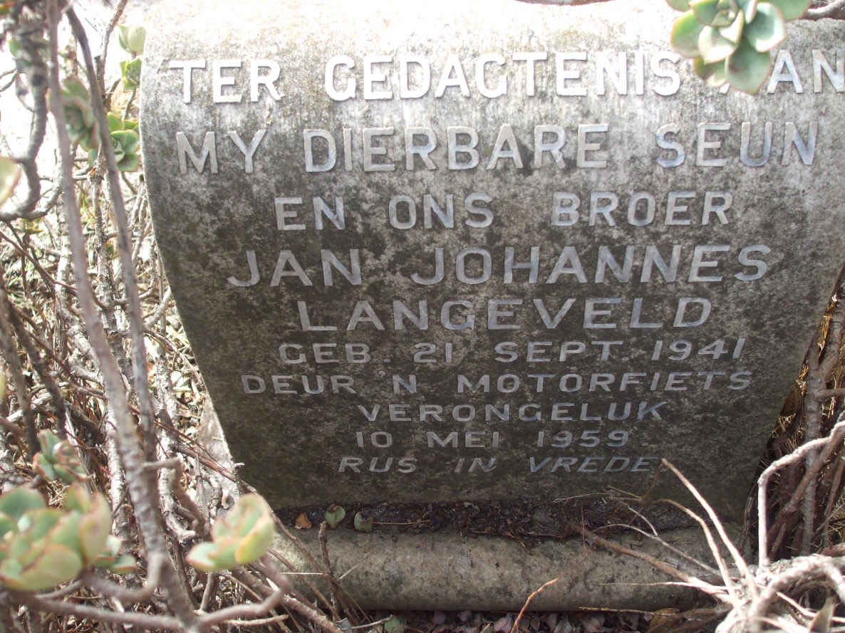 LANGEVELD Jan Johannes 1941-1959