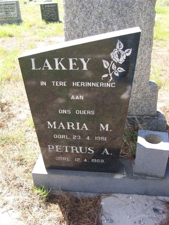 LAKEY Petrus A. -1969 &amp; Maria M. -1961