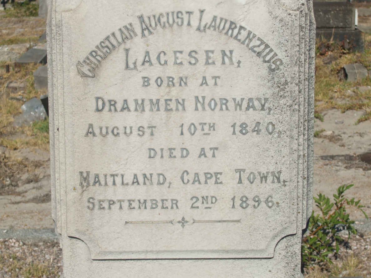 LAGESEN Christian August Laurenzius 1840-1896
