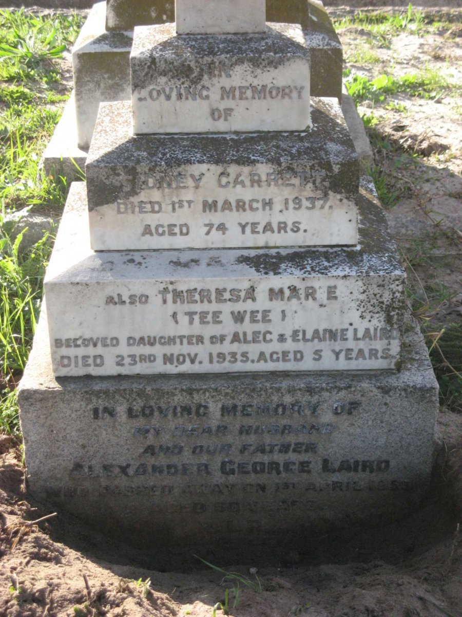 LAIRD Alexander George -195? :: LAIRD Theresa Marie -1935 :: GARRETT, Sidney -1937