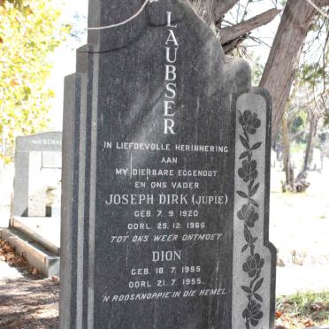LAUBSER Joseph Dirk 1920-1965 :: LAUBSER Dion 1955-1955