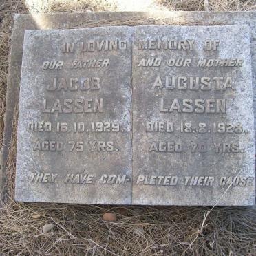 LASSEN Jacob -1929 &amp; Augusta -1928
