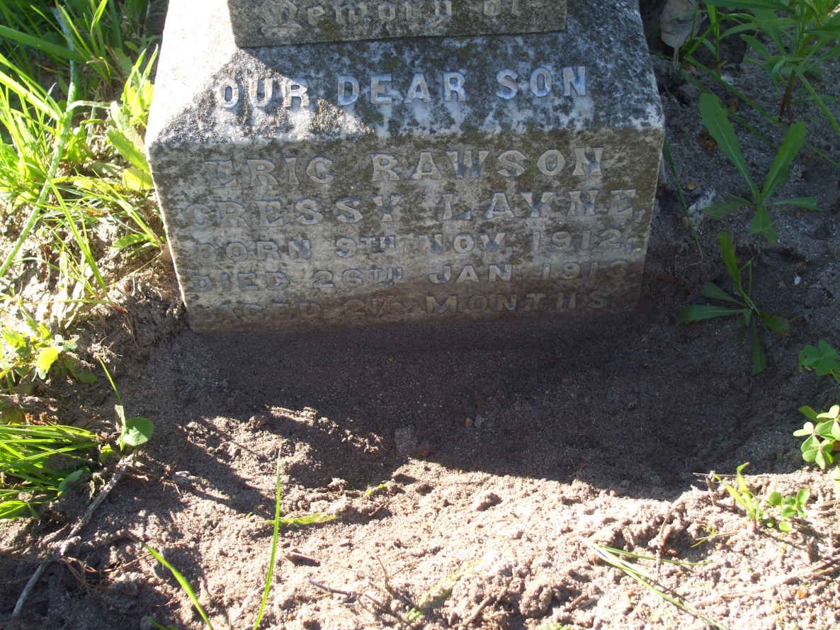 LAYNE Eric Rawson Cressy 1912-1913 
