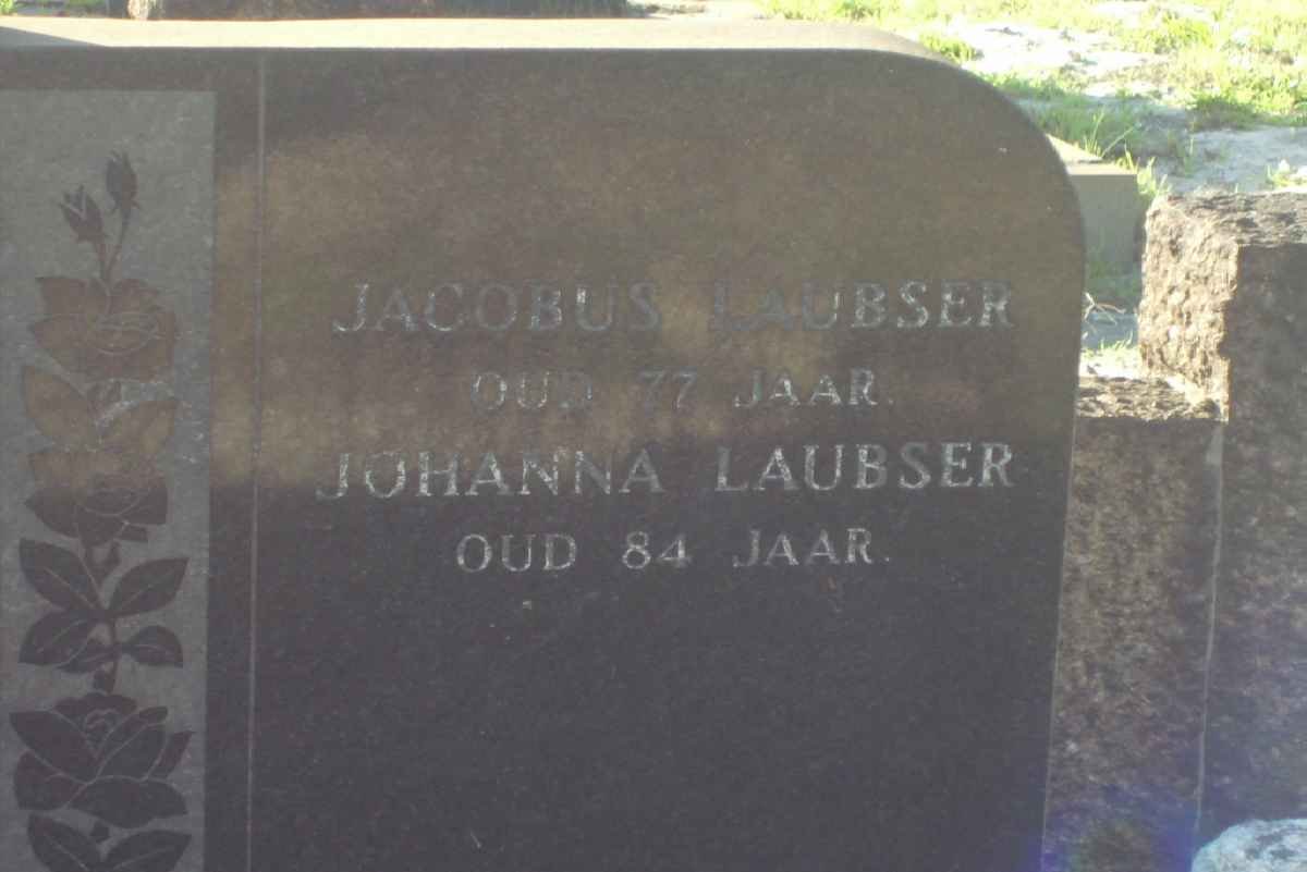LAUBSER Jacobus &amp; Johanna