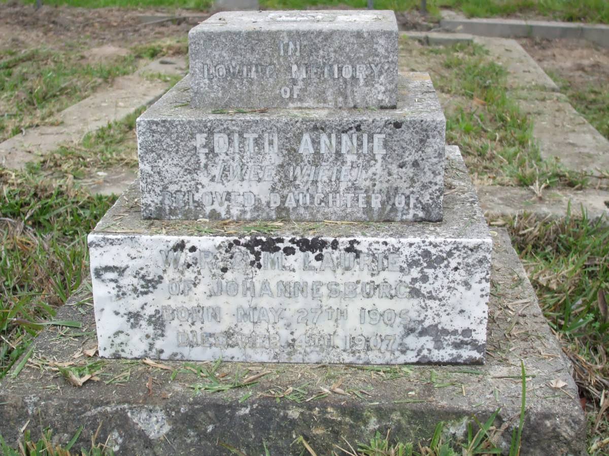 LAURIE Edith Annie 1905-1907