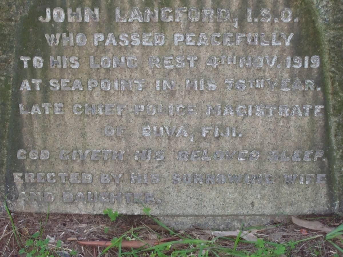 LANGFORD John -1919