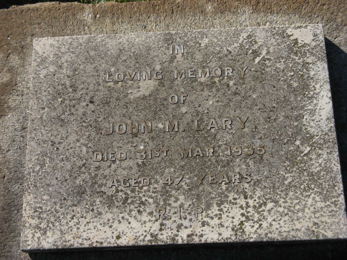 LARY John M. -1935
