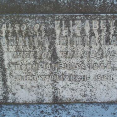 LAWS Elizabeth Johanna Emma 1844-1921