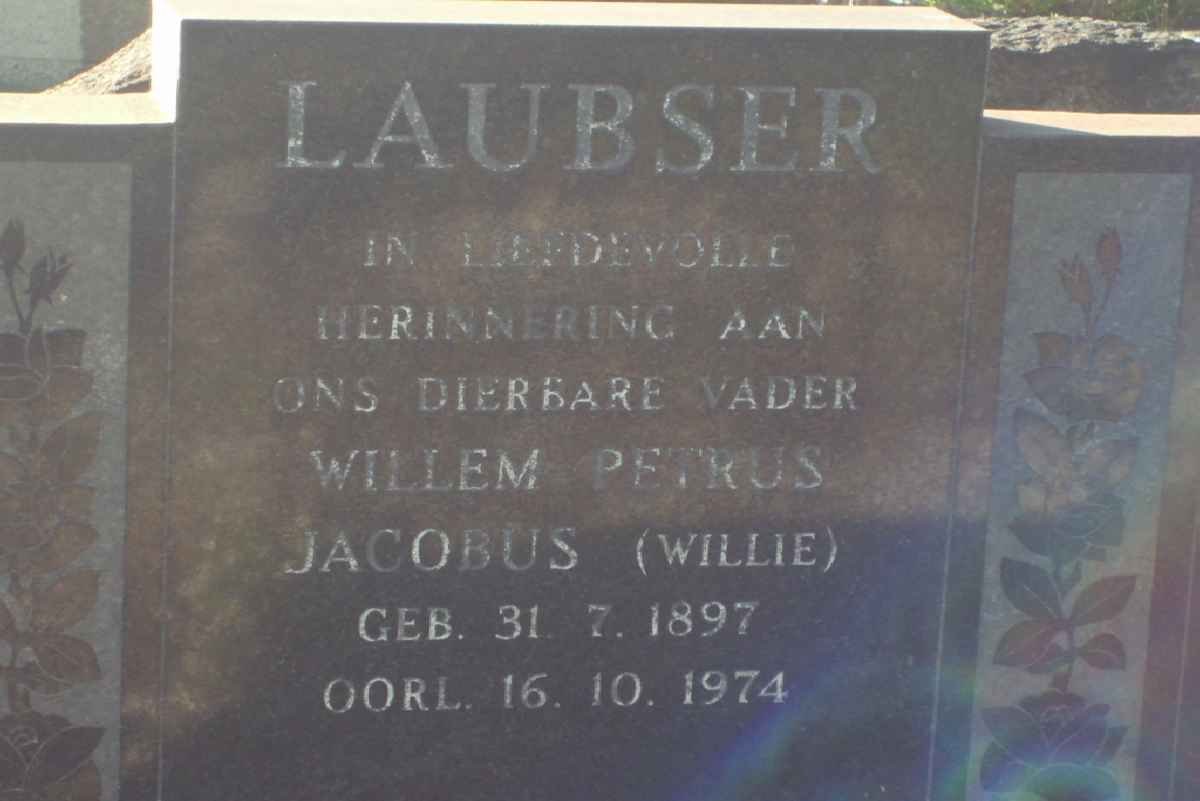 LAUBSER Willem Petrus Jacobus 1897-1974