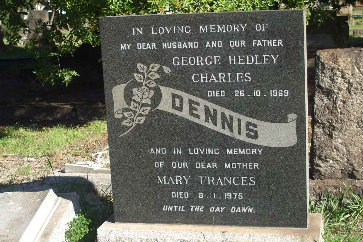 LAYZELL :: DENNIS George Hedley Charles -1969 &amp; Mary Frances -1975