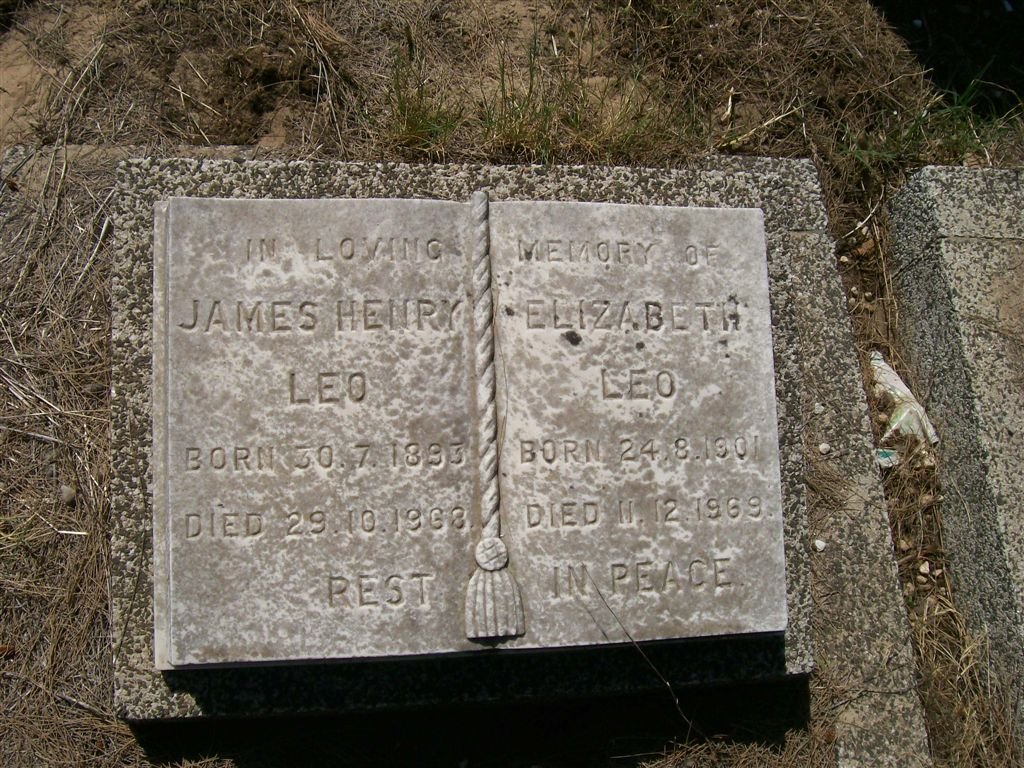 LEO James Henry 1893-1968 &amp; Elizabeth 1901-1969
