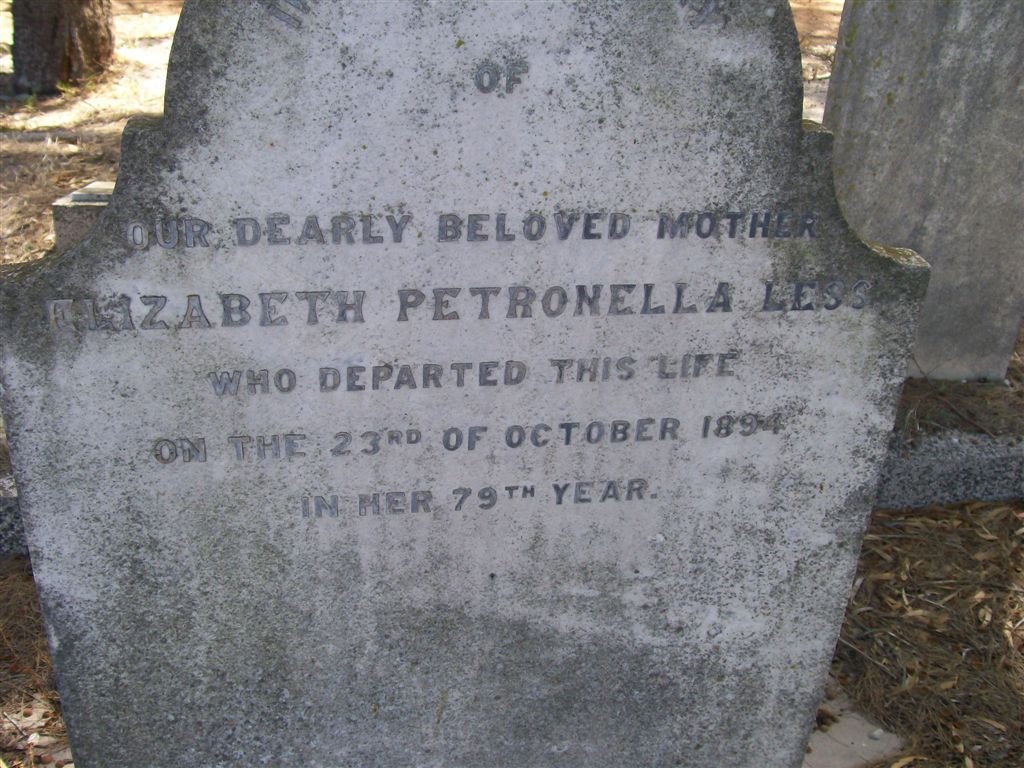 LESS Elizabeth Petronella -1894