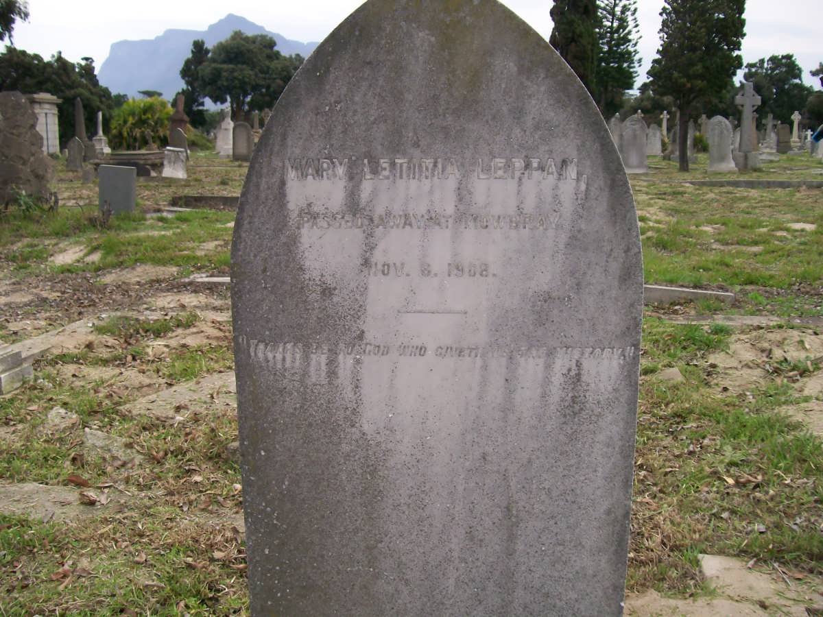 LEPPAN Mary Letitia -1908