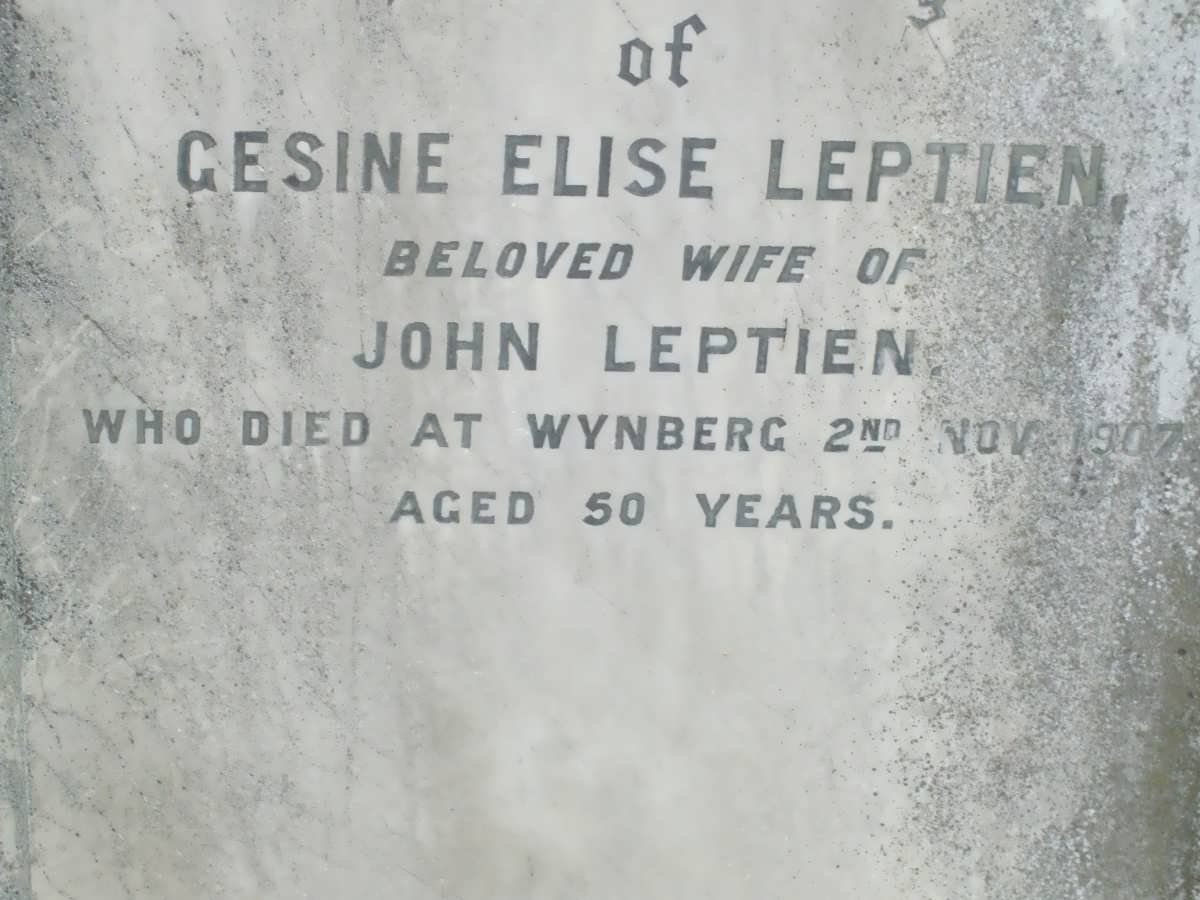LEPTIEN Gesine Elise -1907