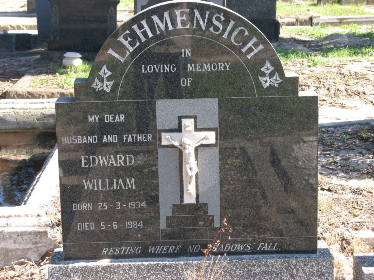 LEHMENSICH Edward William 1934-1984