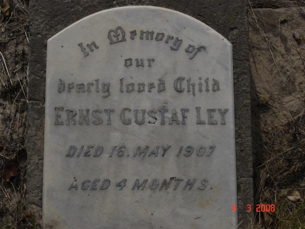 LEY  Ernst Gustaf 1907-1907