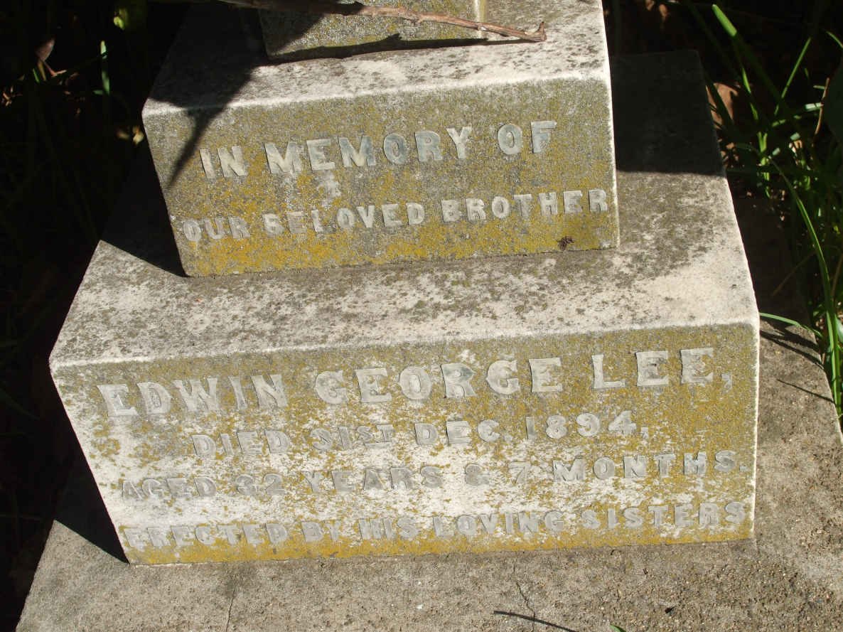 LEE Edwin George  -1894 