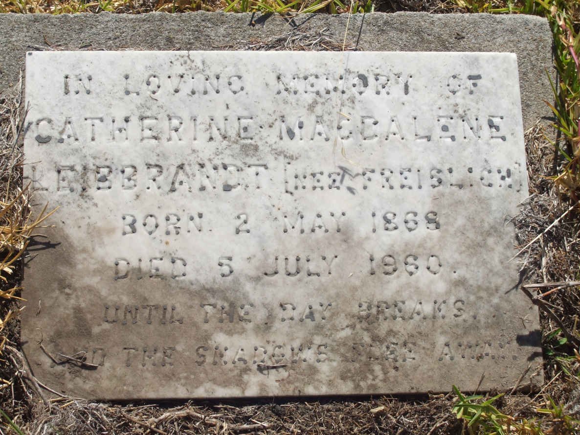LEIBBRANDT Catherine  Madalene nee FREISLICH 1868-1960