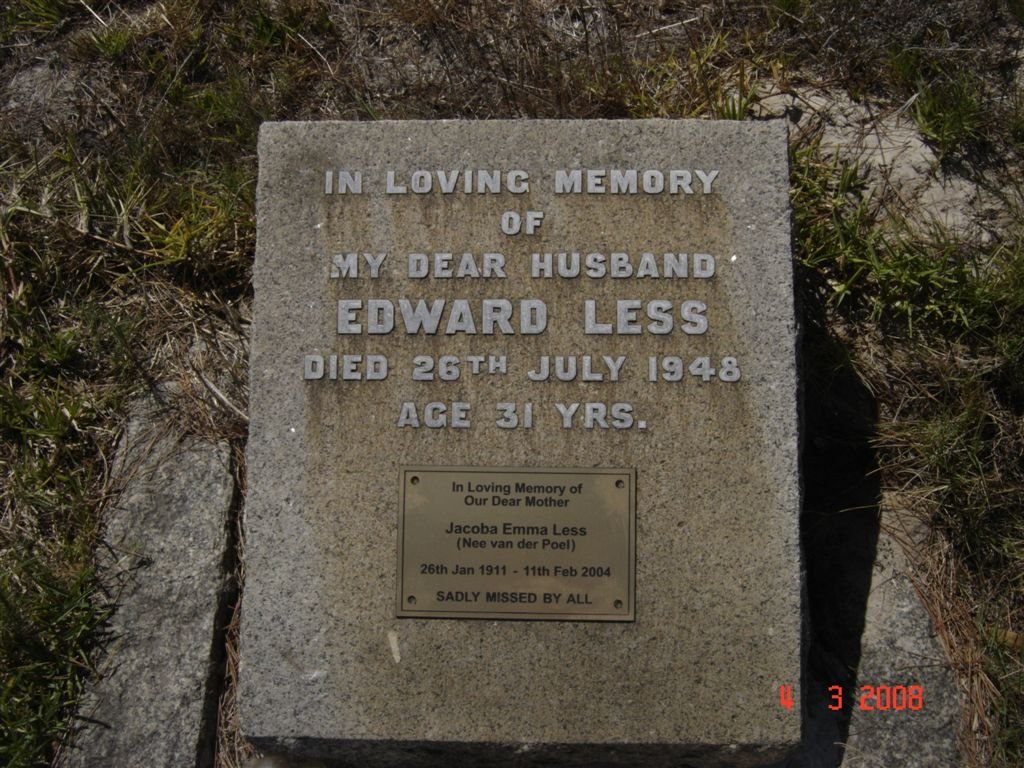 LESS Edward -1948 &amp; Jacoba Emma VAN DER POEL 1911-2004