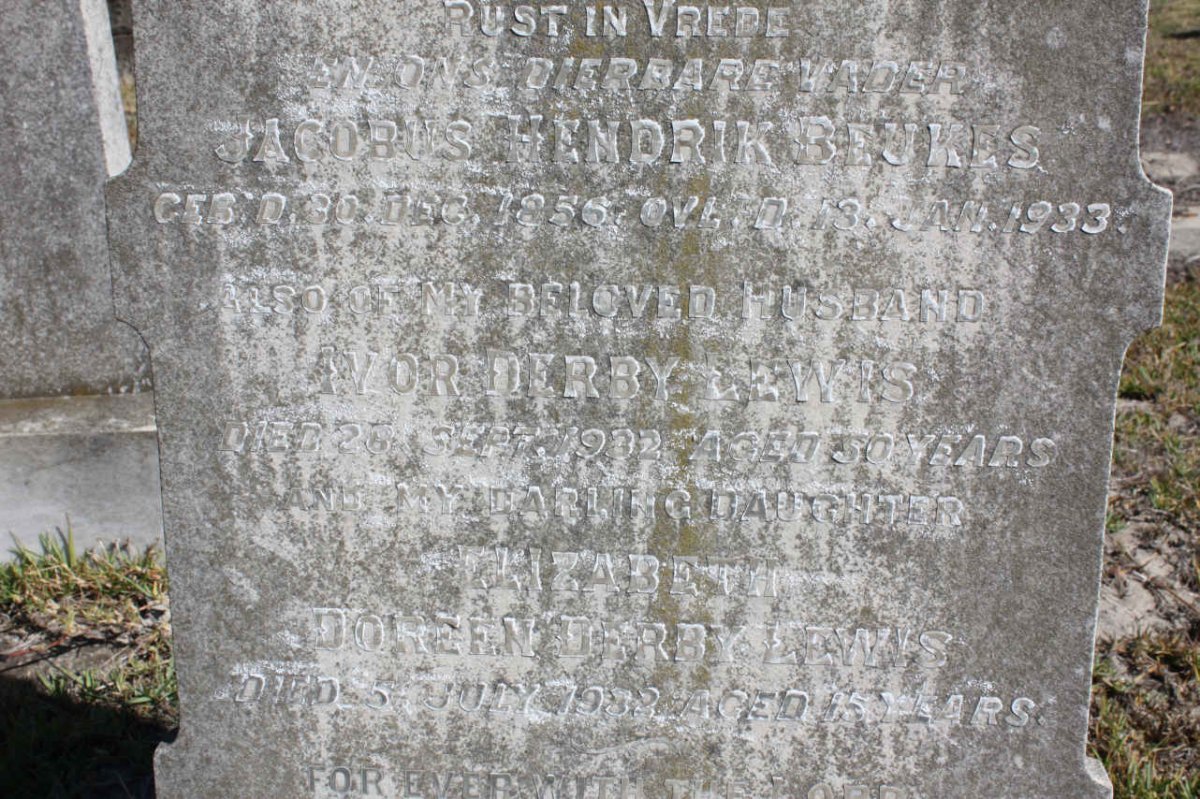 LEWIS Ivor, DERBY -1932 :: DERBY-LEWIS Elizabeth Doreen -1932