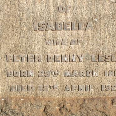 LESLIE Isabella 1866-1925