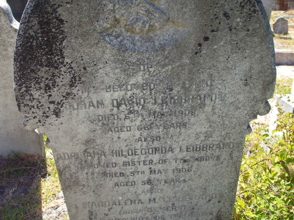 LEIBBRANDT Johan David -1908 :: LEIBBRANDT Adrijana Hildegonda -1906