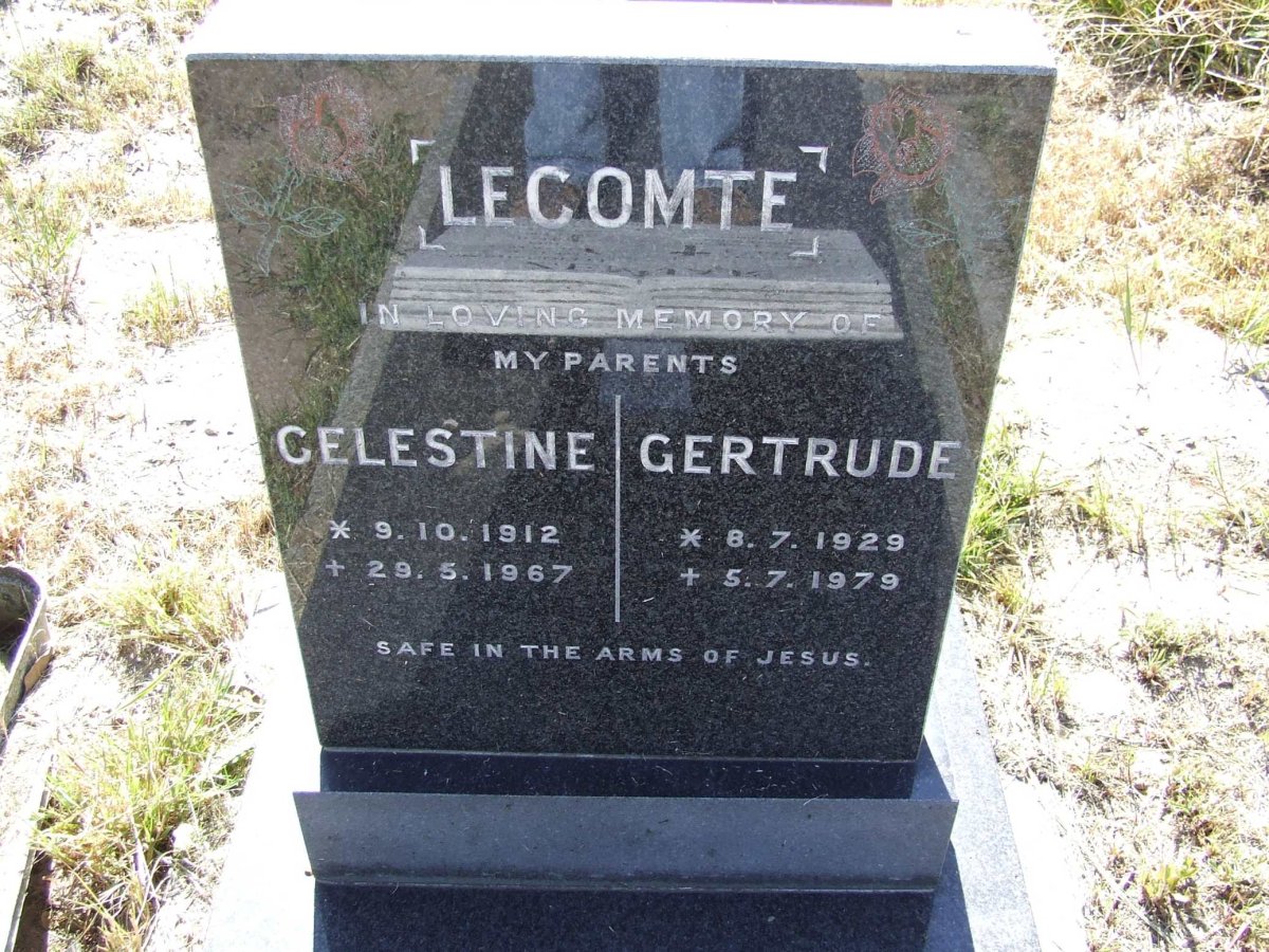 LECOMTE Celestine 1912-1967 &amp; Gertrude 1929-1979