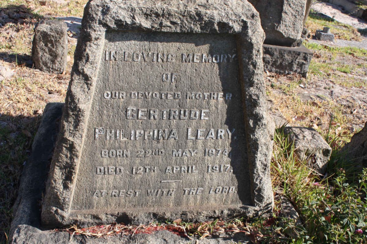LEARY Gertrude Philippina 1874-1917