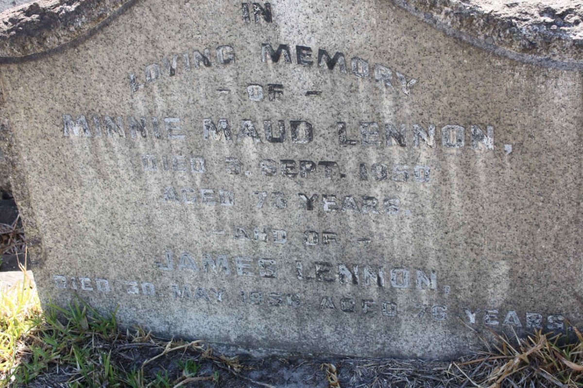 LENNON Minnie Maud -1950 :: LENNON James -1956