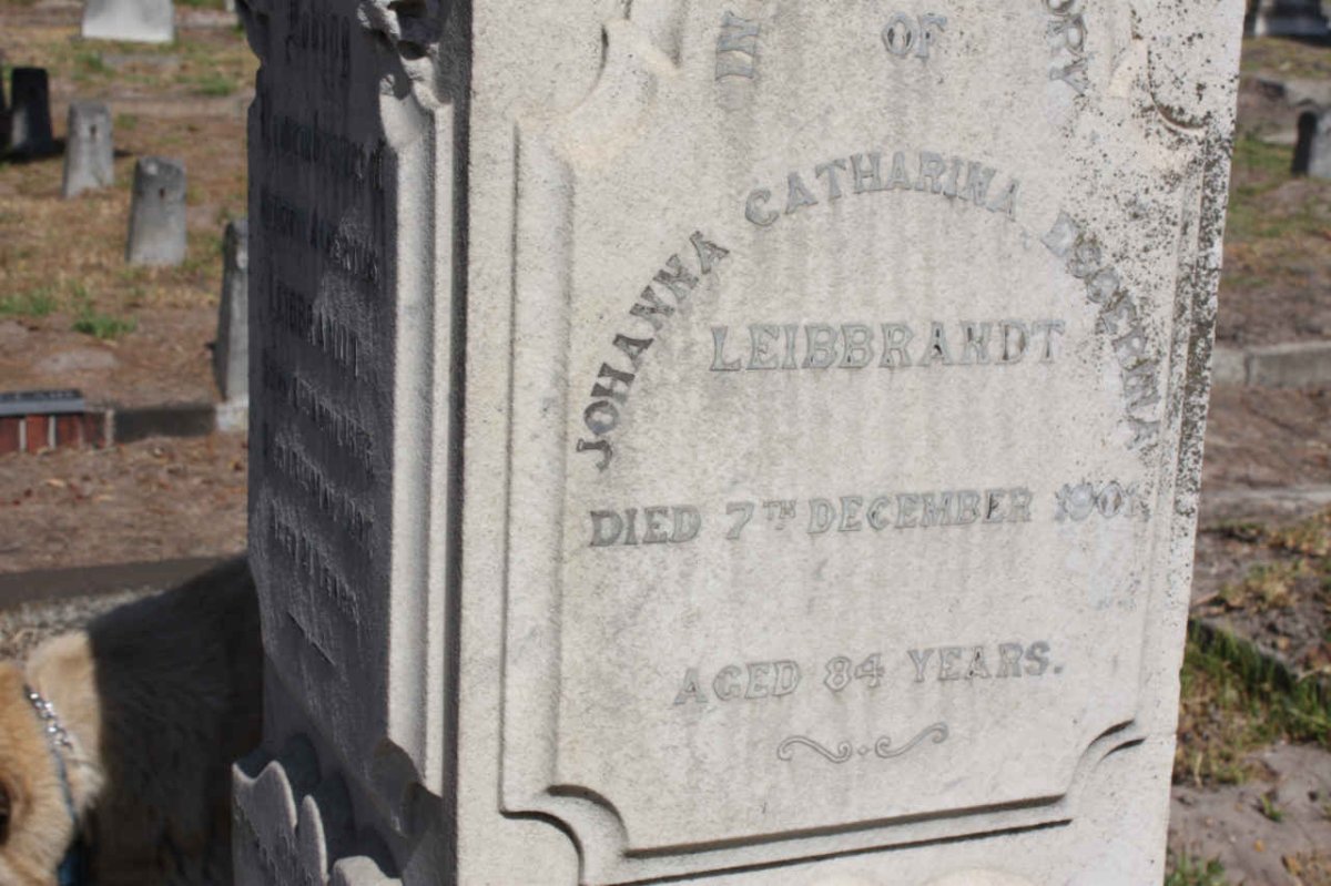 LEIBBRANDT Johanna Catharina Es? -1901