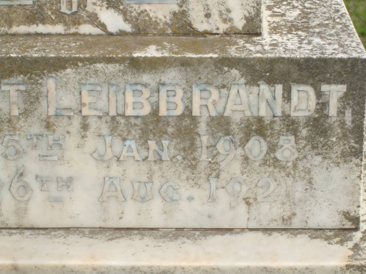LEIBBRANDT Herbert 1908-1921