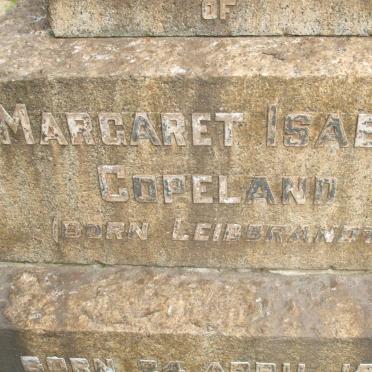 COPELAND Margaret Isabel nee LEIBBRANDT 1876-1939