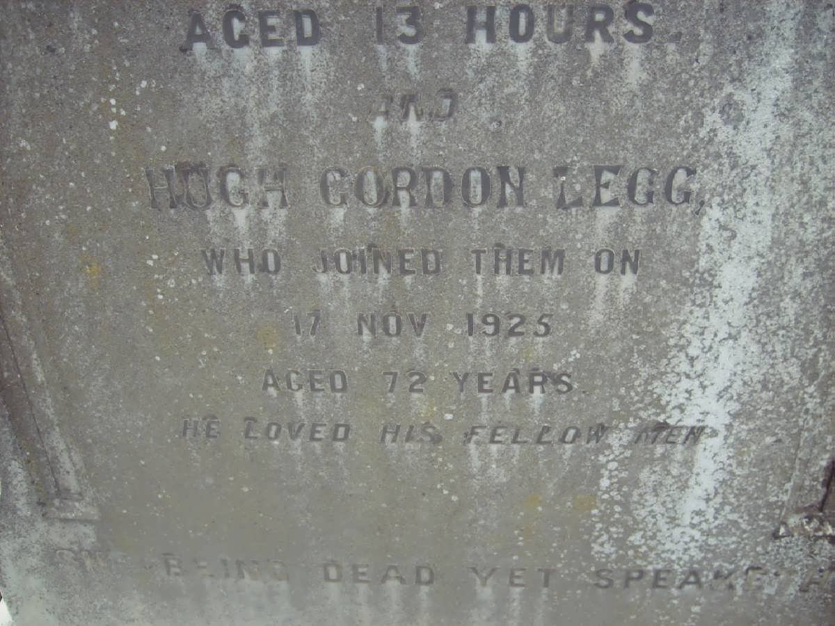 LEGG Hugh Gordon -1925