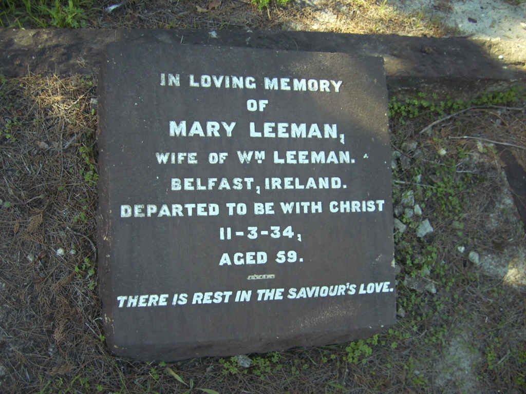 LEEMAN Mary  -1934 