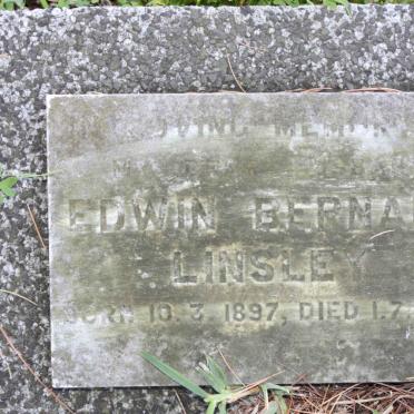LINSLEY Edwin Bernard 1897-1913