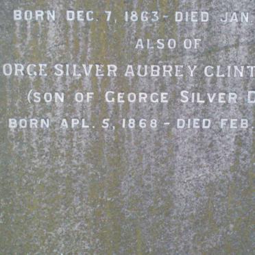 DARTER George Silver Aubrey Clinton 1868-1948
