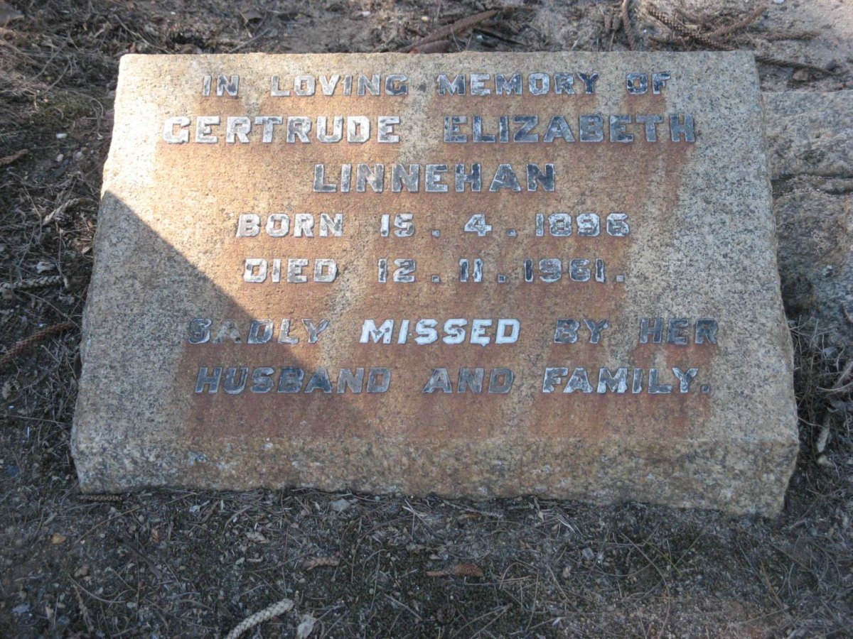 LINNEHAN Gertrude Elizabeth 1896-1961
