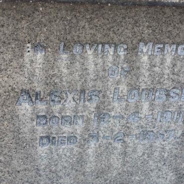 LOUBSER Alexis 1911-1957
