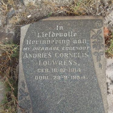 LOUWRENS Andries Cornelis 1914-1954