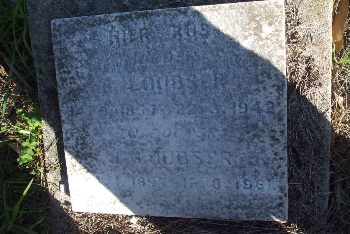 LOUBSER ? 1857-1942 :: LOUBSER J. 1897-1961
