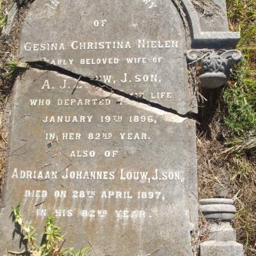 LOUW Adriaan Johannes -1897 &amp; Gesina Christina NIELEN -1896