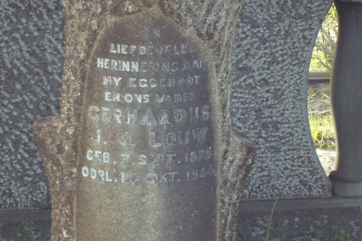 LOUW Gerhardus J.J. 1879-1944