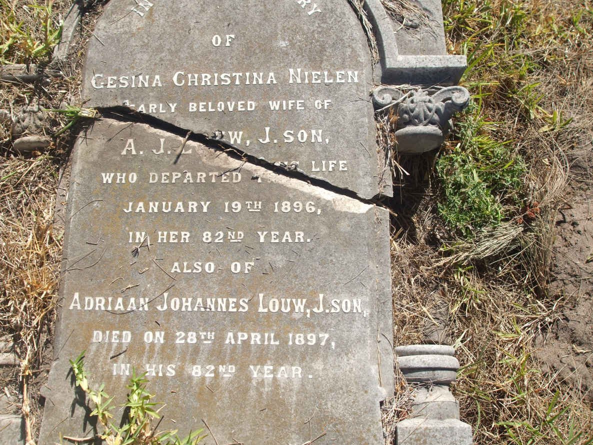 LOUW Adriaan Johannes -1897 &amp; Gesina Christina NIELEN -1896