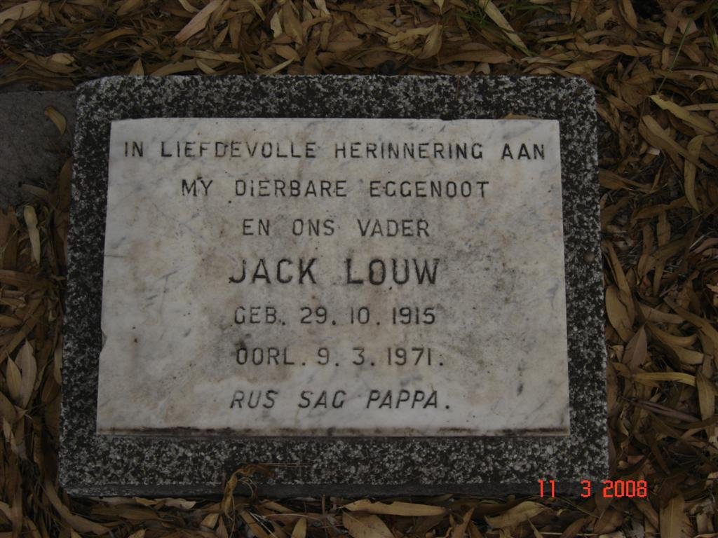 LOUW Jack 1915-1971