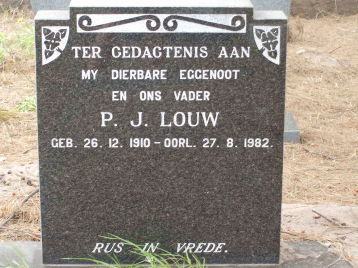 LOUW P.J. 1910-1982