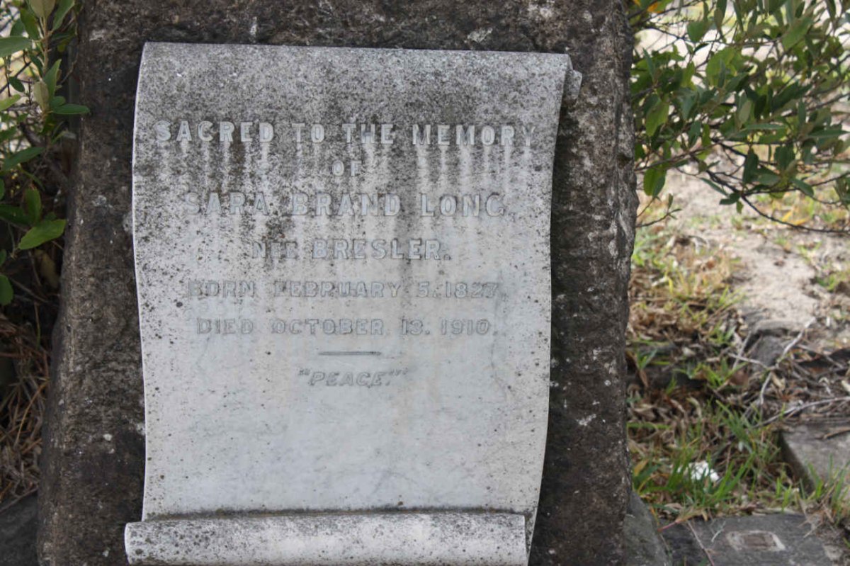LONG Sara Brand nee BRESLER 1827-1910