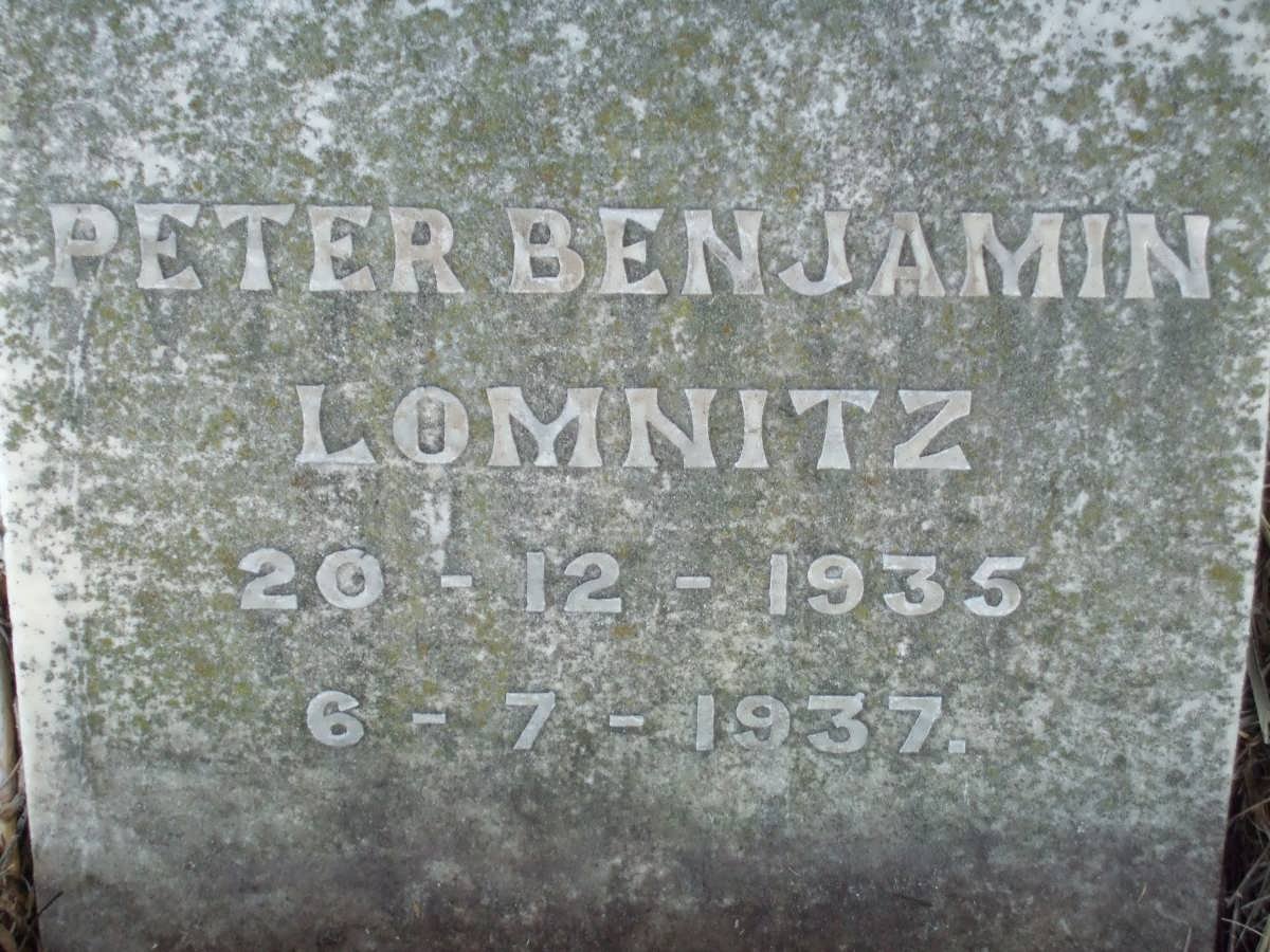 LOMNITZ Peter Benjamin 1935-1937