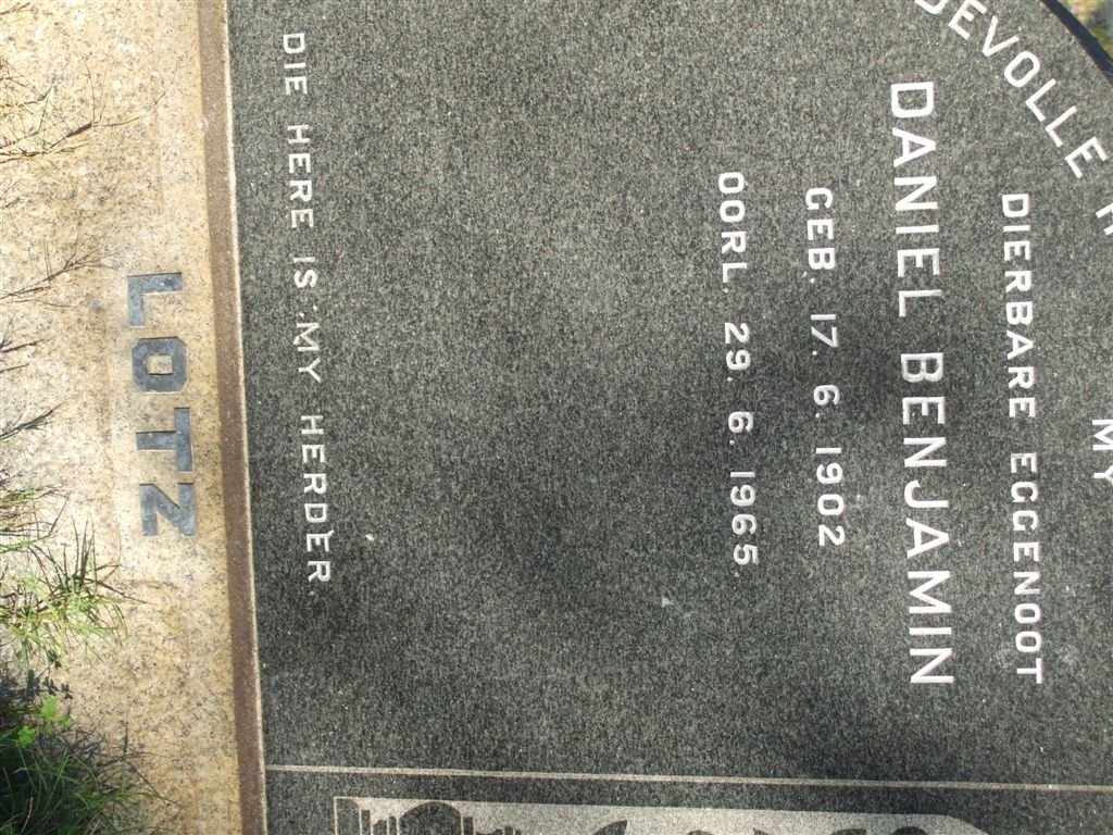 LOTZ Daniel Benjamin 1902-1965