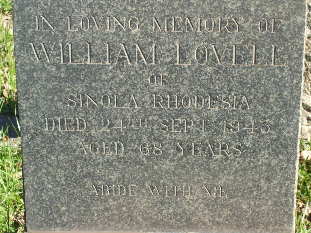 LOVELL William -1943